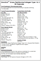 OmniCol™ (Bovine Hydrolysed Collagen Type 1 & 3) 500mg Capsules (Pure)